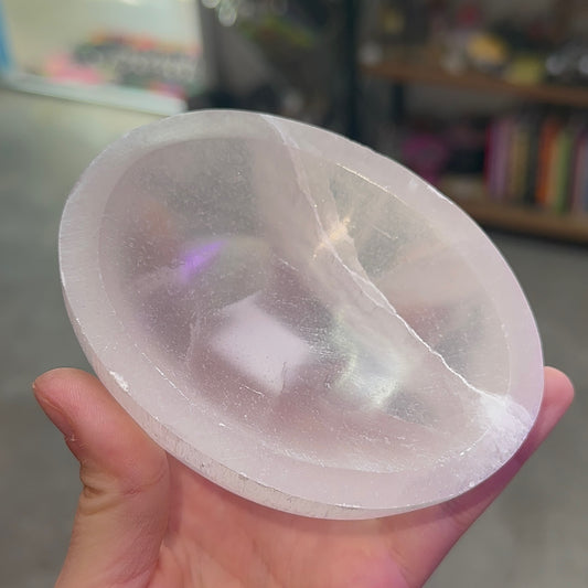 Selenite Oval Bowl