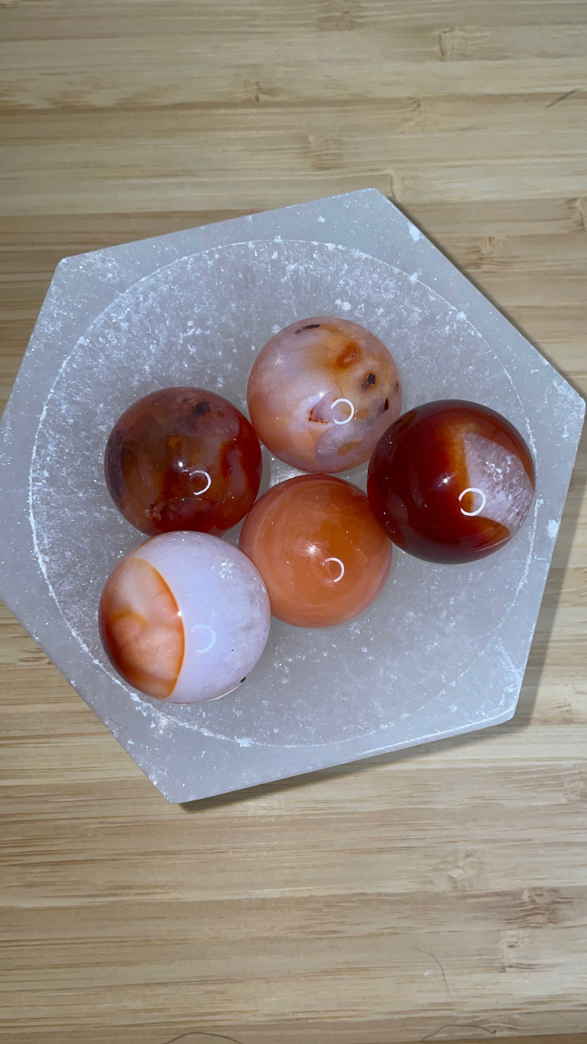 Medium Carnelian Spheres