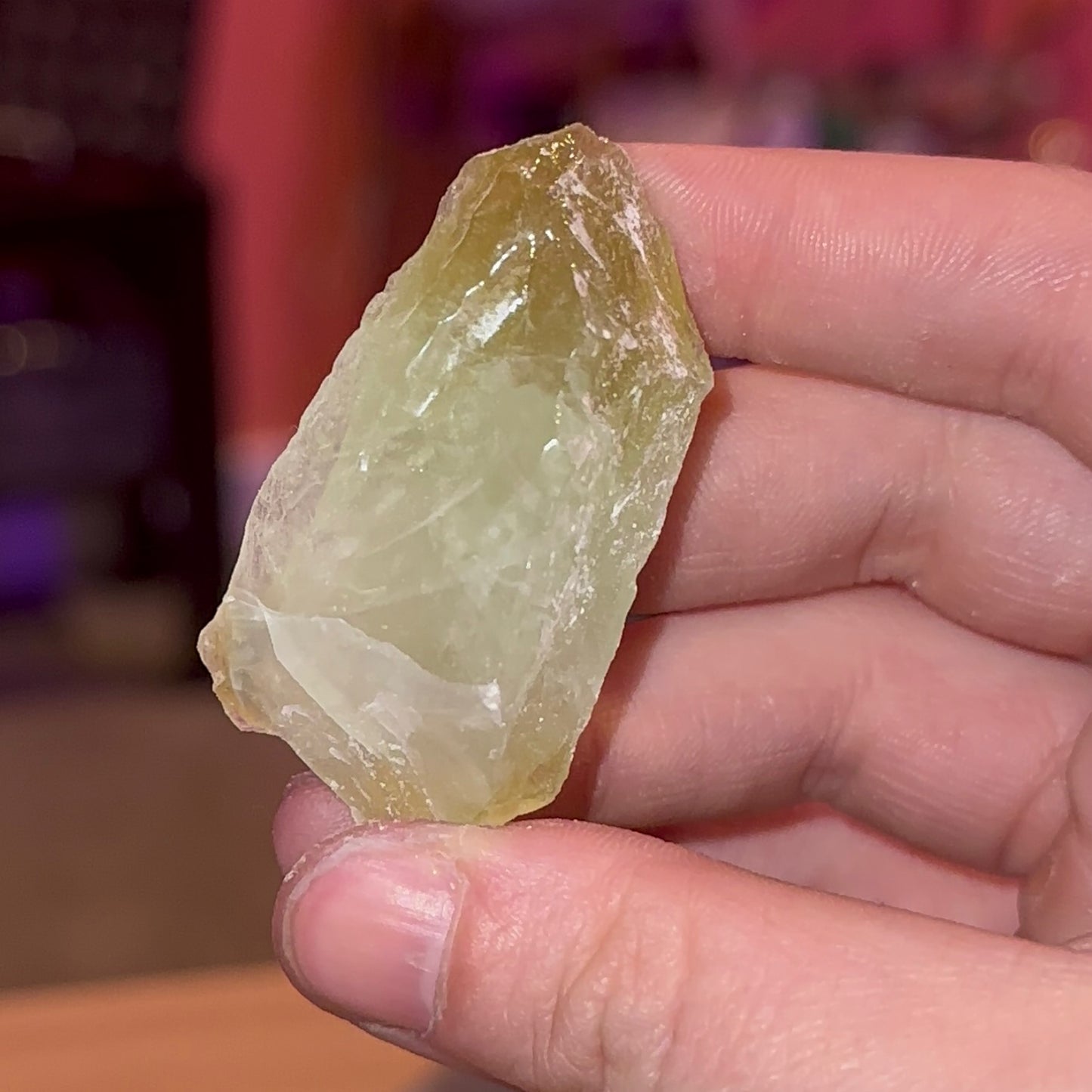 Green Calcite Chunk