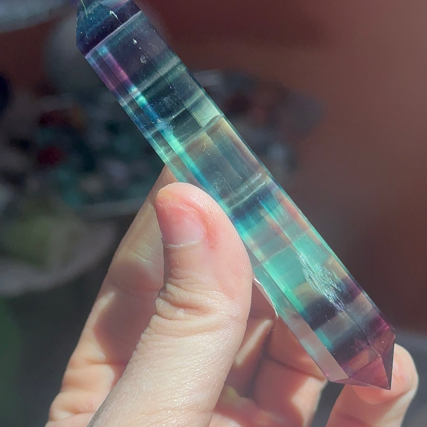 Double Terminated Rainbow Fluorite