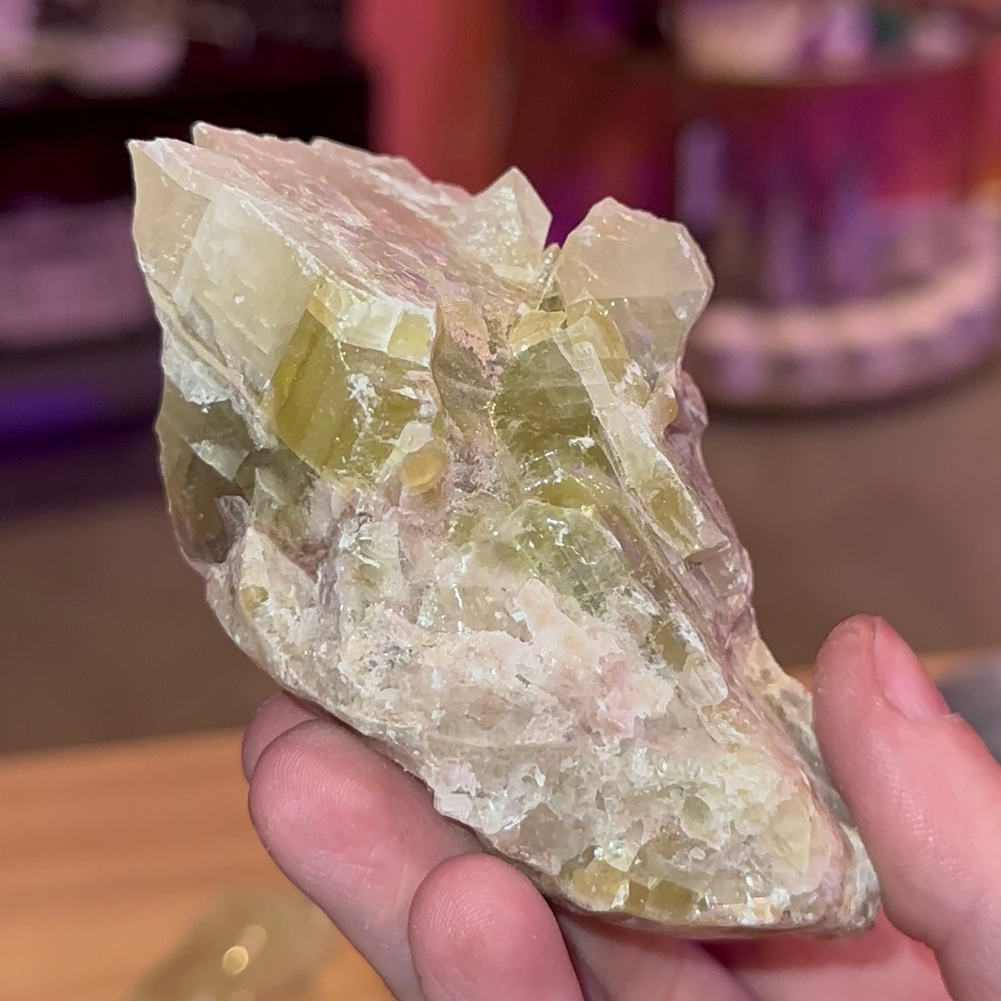 Green Calcite Chunk