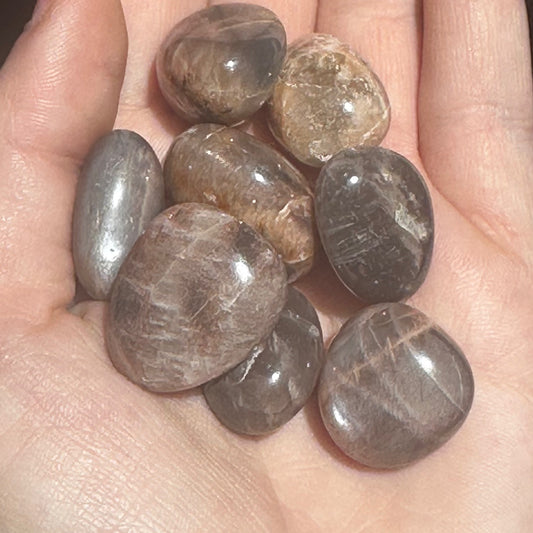 Black Moonstone Pocket Stones