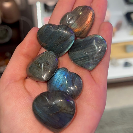 Labradorite Hearts